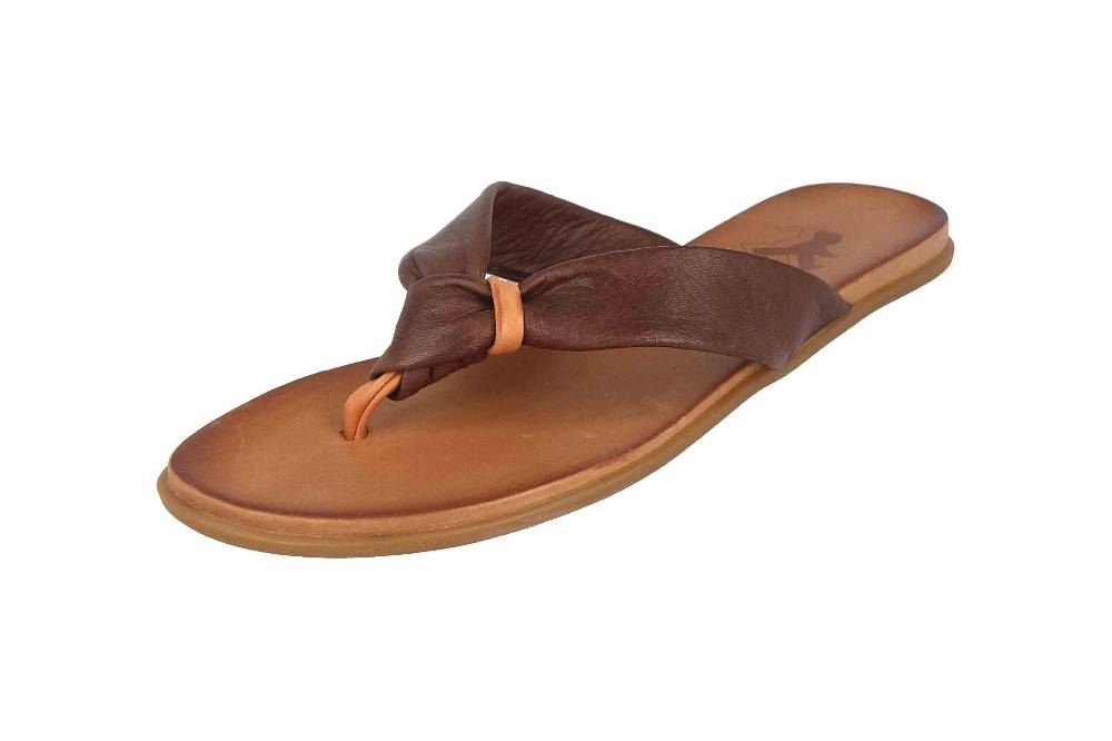 2GO Fashion Zehentrenner In Übergrößen Braun 8003-702-32 Große Damenschuhe