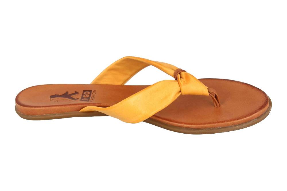 2GO Fashion Zehentrenner In Übergrößen Gelb 8003-702-6 Große Damenschuhe