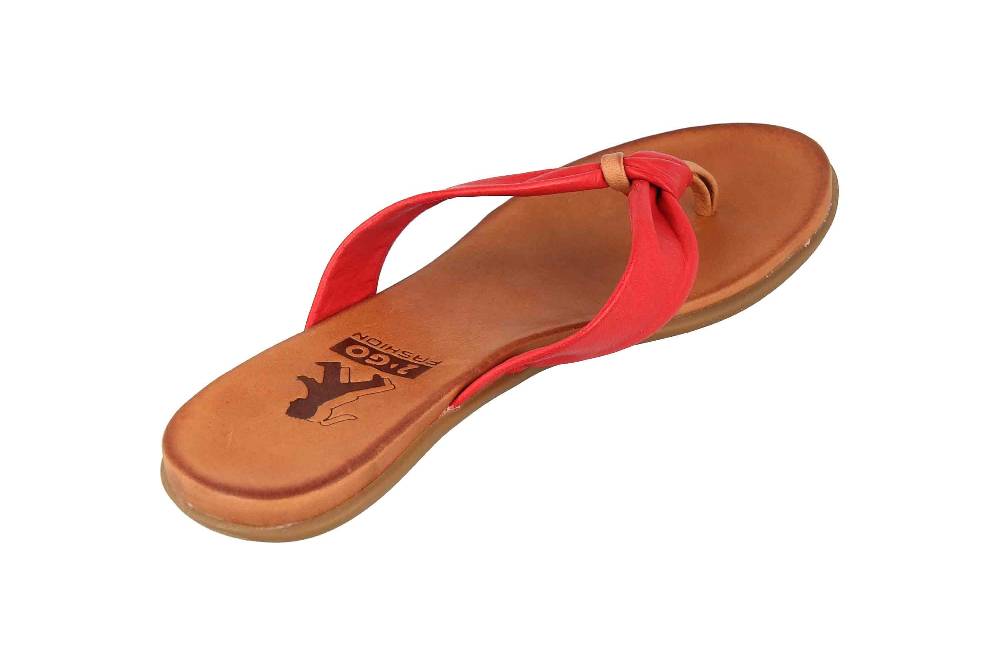 2GO Fashion Zehentrenner In Übergrößen Rot 8003-702-5 Große Damenschuhe