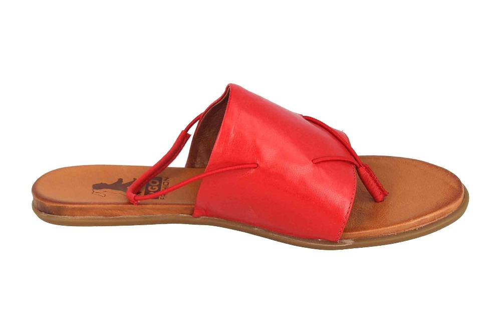 2GO Fashion Zehentrenner In Übergrößen Rot 8003-801-5 Große Damenschuhe