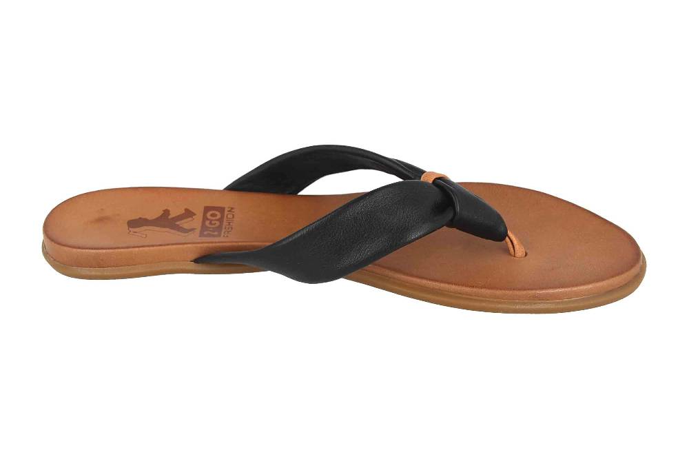 2GO Fashion Zehentrenner In Übergrößen Schwarz 8003-702-9 Große Damenschuhe