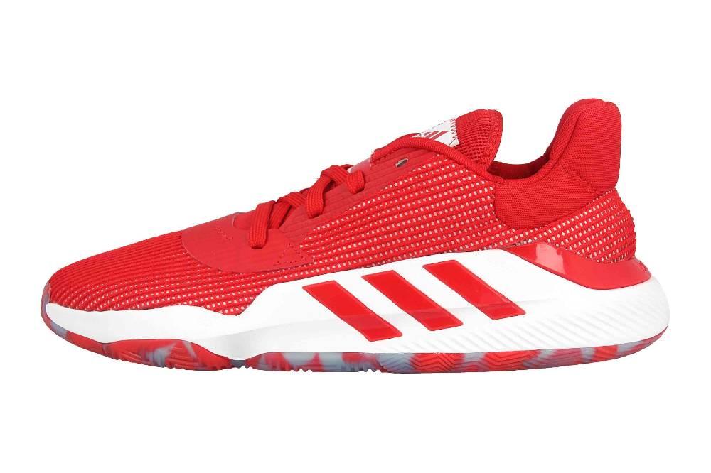 adidas Pro Bounce 2019 Low Sportschuhe in Übergrößen Rot EF9841 große Herrenschuhe