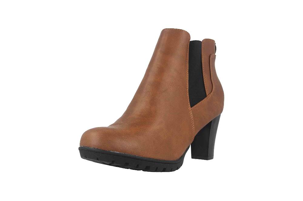 Ambellis Stiefeletten In Übergrößen Braun AB1786091AH-A-17 Große Damenschuhe
