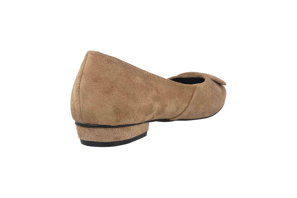 Andres Machado Ballerinas In Übergrößen Beige AM5541 Ante Beige Große Damenschuhe