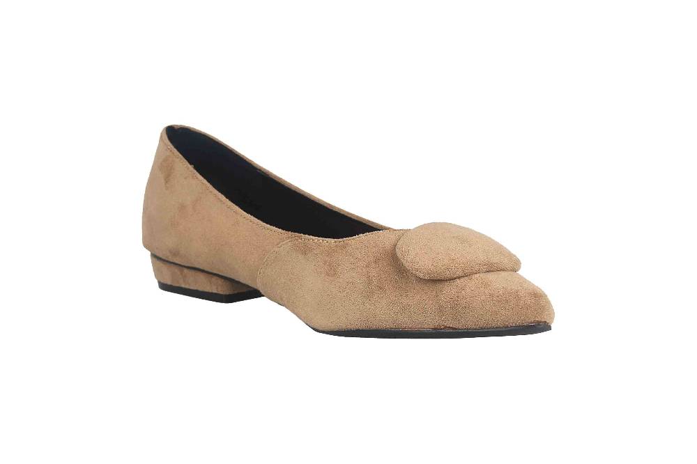 Andres Machado Ballerinas In Übergrößen Beige AM5541 Ante Beige Große Damenschuhe