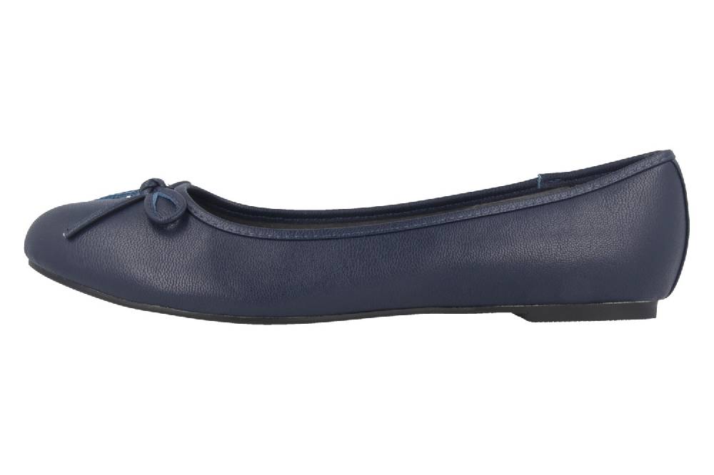 Andres Machado Ballerinas In Übergrößen Blau TG104 Soft Marino New Große Damenschuhe