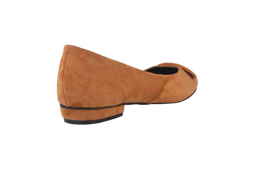 Andres Machado Ballerinas In Übergrößen Orange AM5541 Ante Camel Große Damenschuhe