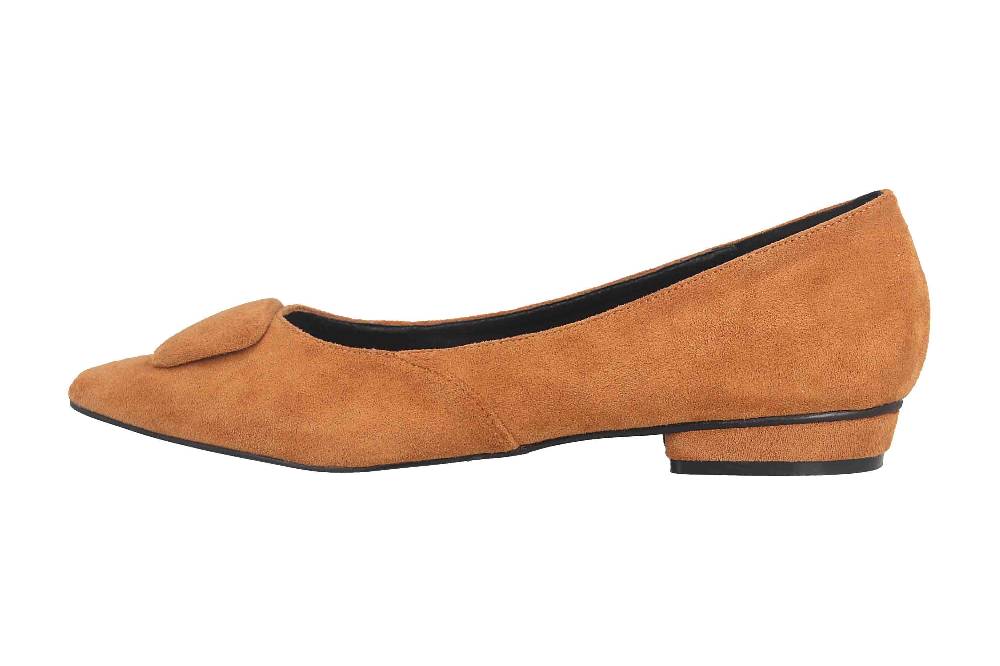 Andres Machado Ballerinas in Übergrößen Orange AM5541 Ante Camel große Damenschuhe