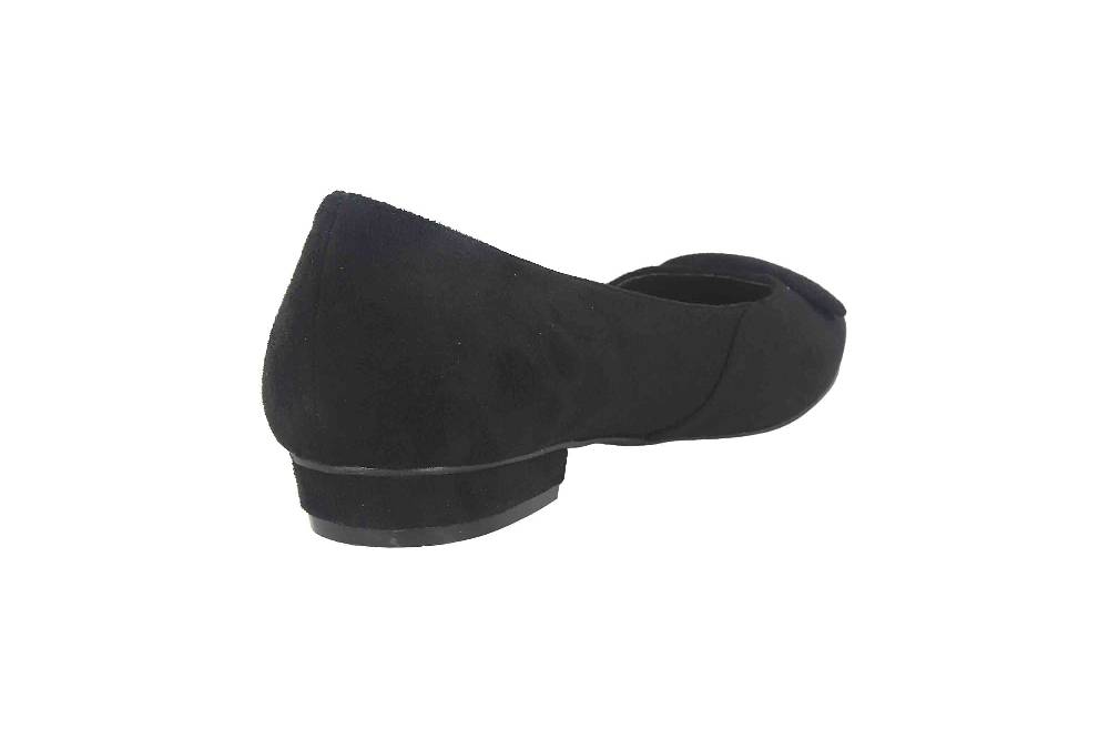 Andres Machado Ballerinas in Übergrößen Schwarz AM5541 Ante Negro große Damenschuhe