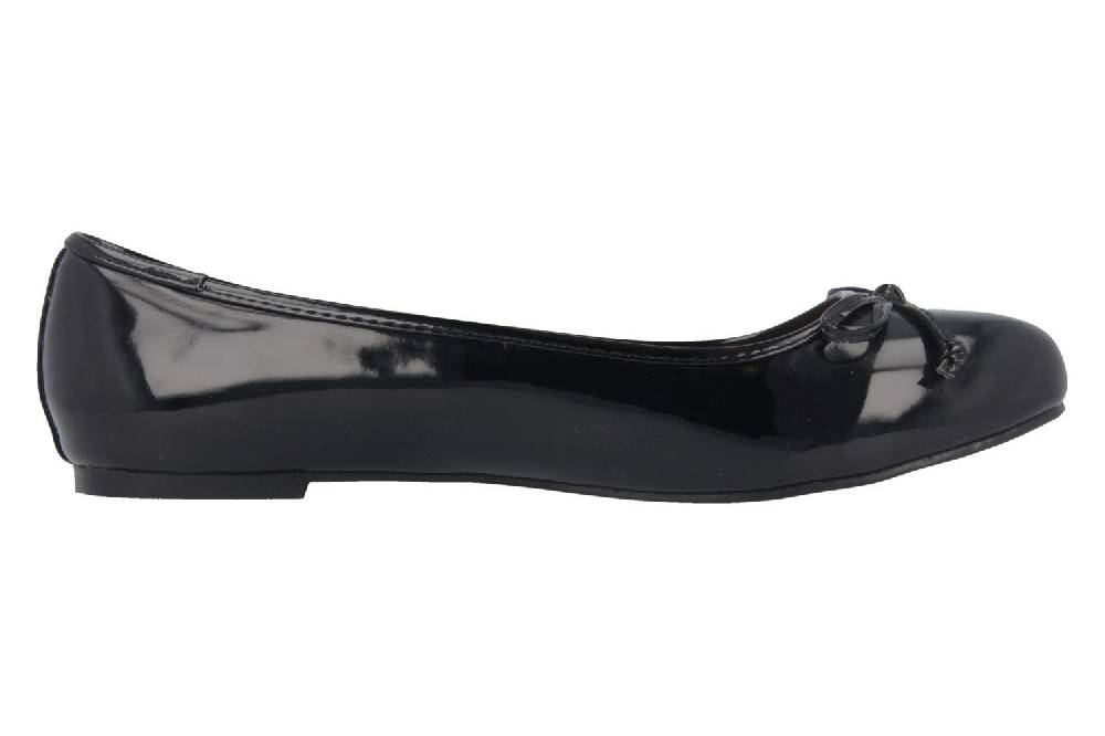 Andres Machado Ballerinas In Übergrößen Schwarz TG104 Charol Negro Große Damenschuhe