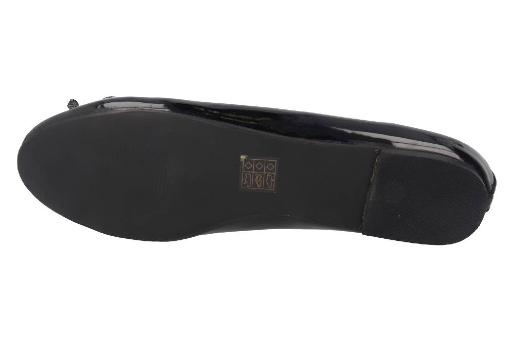 Andres Machado Ballerinas In Übergrößen Schwarz TG104 Charol Negro Große Damenschuhe
