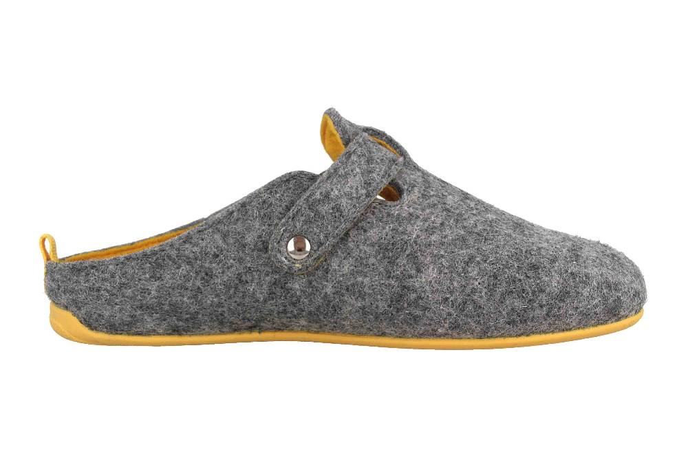 Andres Machado Clogs & Hausschuhe In Übergrößen Grau Val Grey Yellow/ Herren Große Herrenschuhe