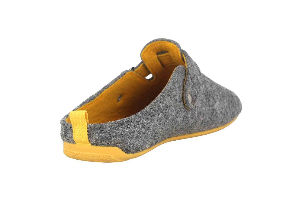 Andres Machado Clogs & Hausschuhe In Übergrößen Grau Val Grey Yellow/ Damen Große Damenschuhe