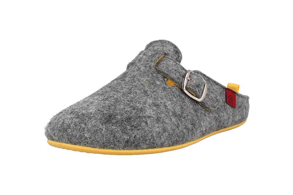 Andres Machado Clogs & Hausschuhe In Übergrößen Grau Val Grey Yellow/ Damen Große Damenschuhe