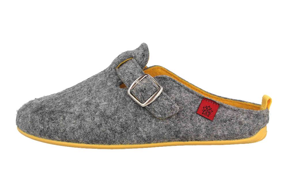 Andres Machado Clogs & Hausschuhe in Übergrößen Grau Val Grey Yellow/ Herren große Herrenschuhe