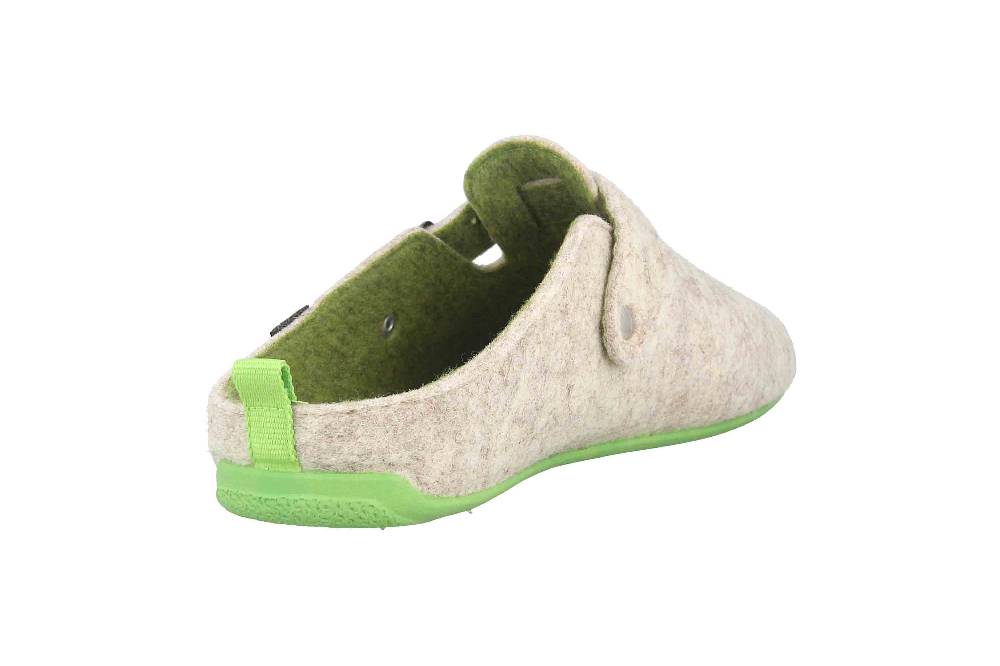 Andres Machado Clogs & Hausschuhe In Übergrößen Weiß Val White Green/ Damen Große Damenschuhe