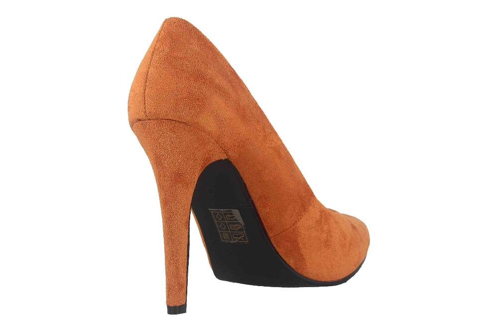 Andres Machado High Heels In Übergrößen Orange AM5532 Ante Camel Große Damenschuhe