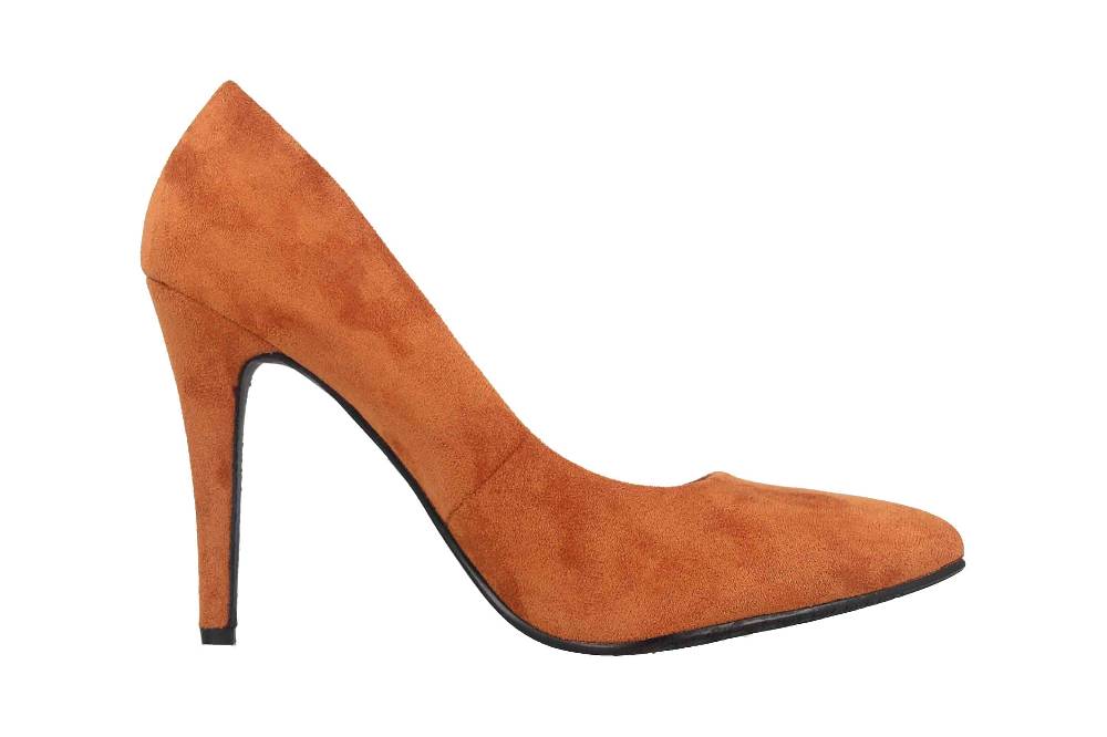 Andres Machado High Heels In Übergrößen Orange AM5532 Ante Camel Große Damenschuhe