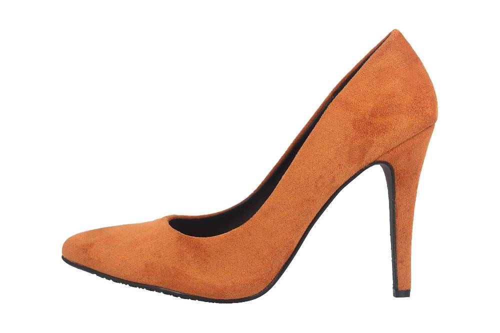 Andres Machado High Heels in Übergrößen Orange AM5532 Ante Camel große Damenschuhe