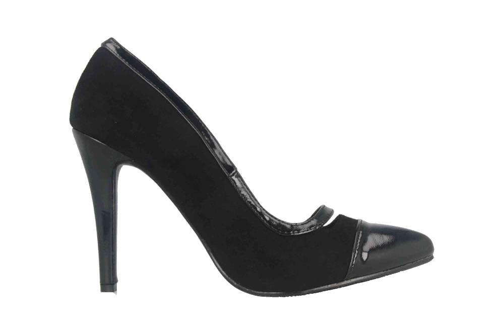Andres Machado High Heels In Übergrößen Schwarz AM5531 Ante Negro Große Damenschuhe