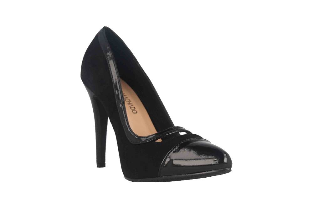 Andres Machado High Heels In Übergrößen Schwarz AM5531 Ante Negro Große Damenschuhe