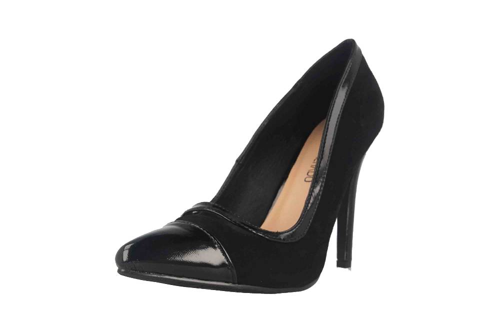 Andres Machado High Heels In Übergrößen Schwarz AM5531 Ante Negro Große Damenschuhe