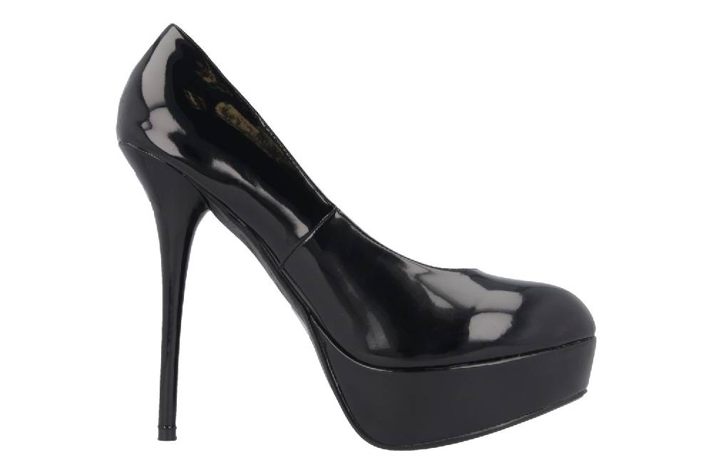 Andres Machado High Heels In Übergrößen Schwarz AM453 Charol Negro Große Damenschuhe