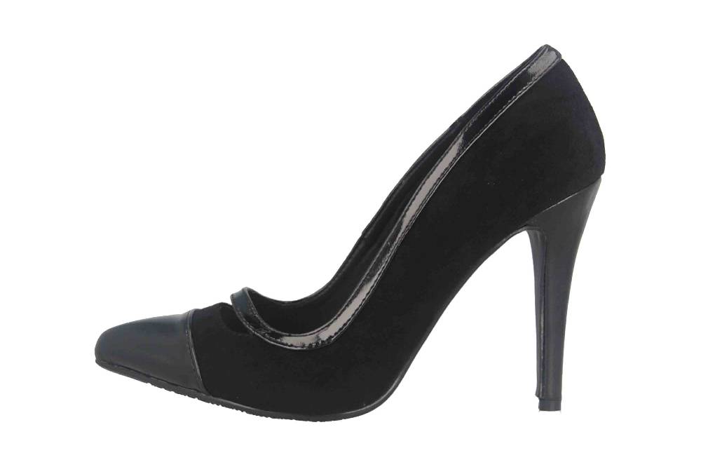 Andres Machado High Heels in Übergrößen Schwarz AM5531 Ante Negro große Damenschuhe