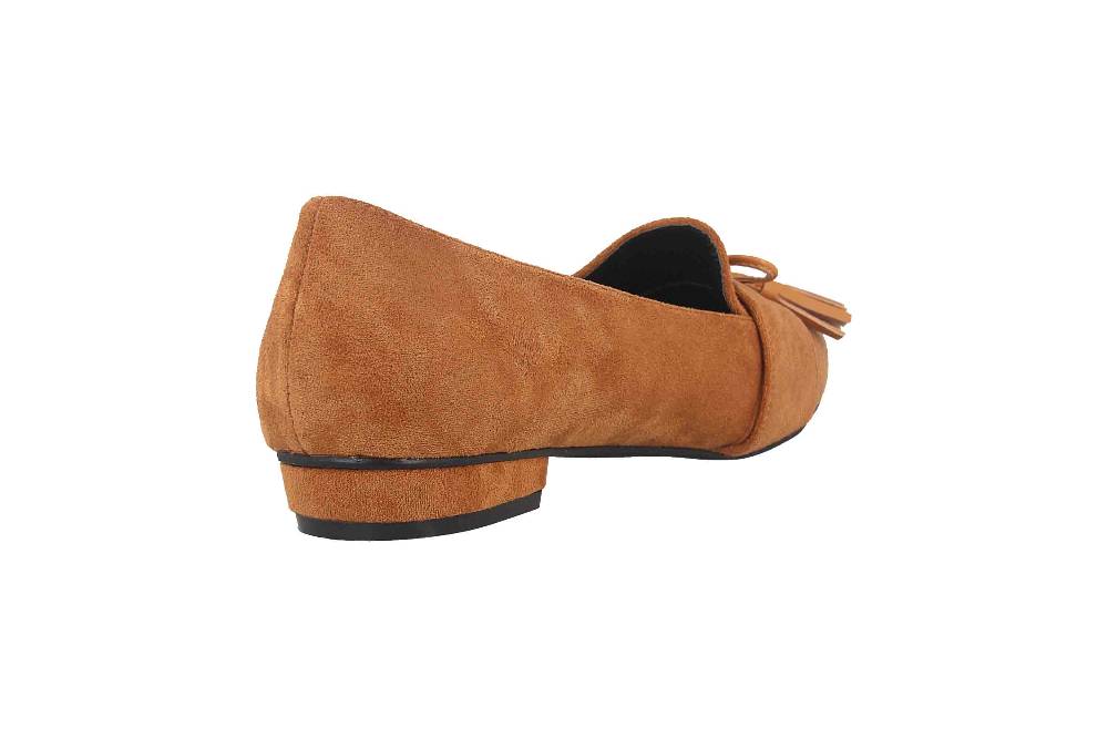 Andres Machado Mokassin In Übergrößen Braun AM5538 Ante Camel Große Damenschuhe