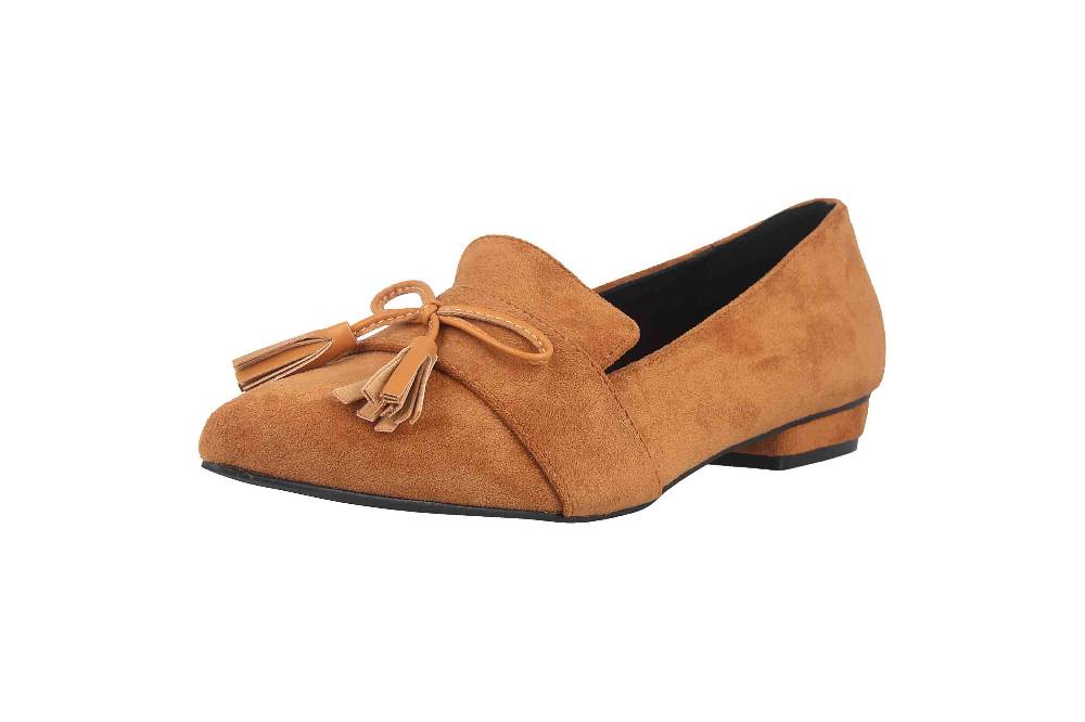 Andres Machado Mokassin In Übergrößen Braun AM5538 Ante Camel Große Damenschuhe