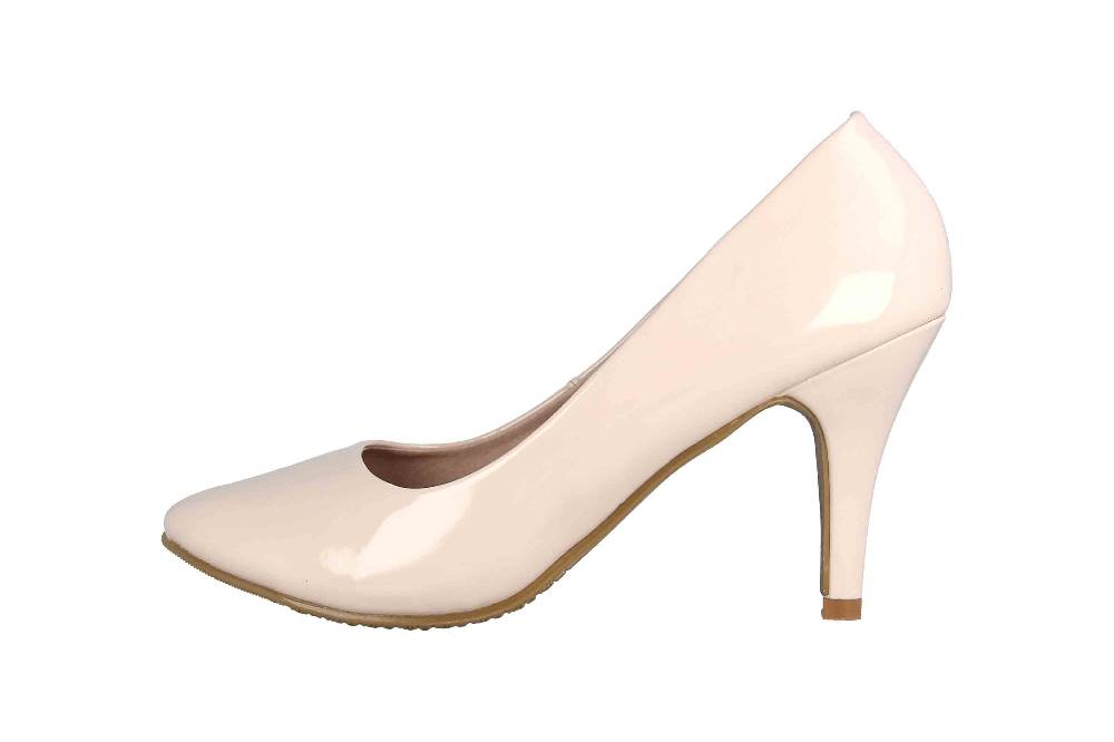 Andres Machado Pumps in Übergrößen Beige AM422 Charol Beige große Damenschuhe
