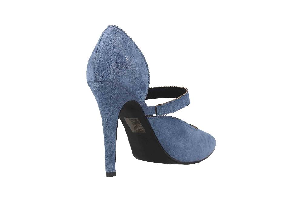 Andres Machado Pumps In Übergrößen Blau AM5533 Ante Azul Große Damenschuhe