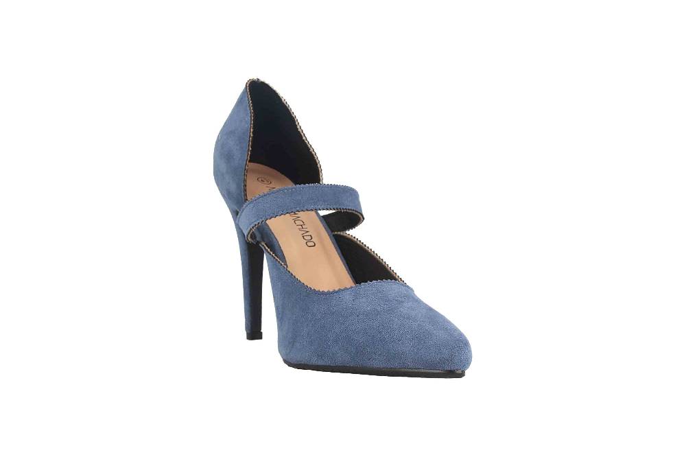 Andres Machado Pumps In Übergrößen Blau AM5533 Ante Azul Große Damenschuhe
