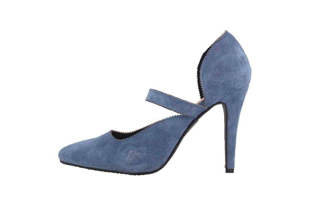 Andres Machado Pumps in Übergrößen Blau AM5533 Ante Azul große Damenschuhe