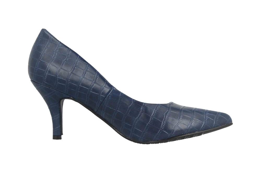 Andres Machado Pumps In Übergrößen Blau AM5534 Coco Marino Große Damenschuhe
