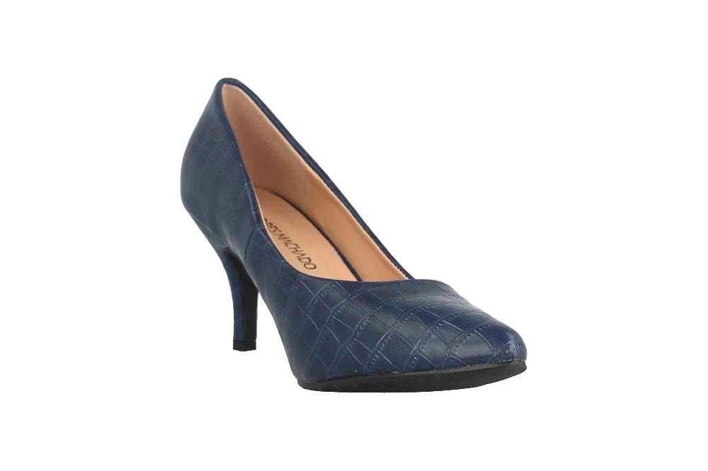 Andres Machado Pumps In Übergrößen Blau AM5534 Coco Marino Große Damenschuhe