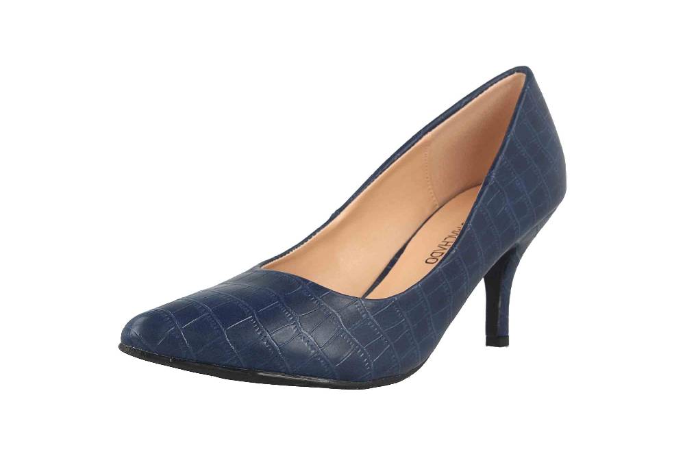 Andres Machado Pumps In Übergrößen Blau AM5534 Coco Marino Große Damenschuhe