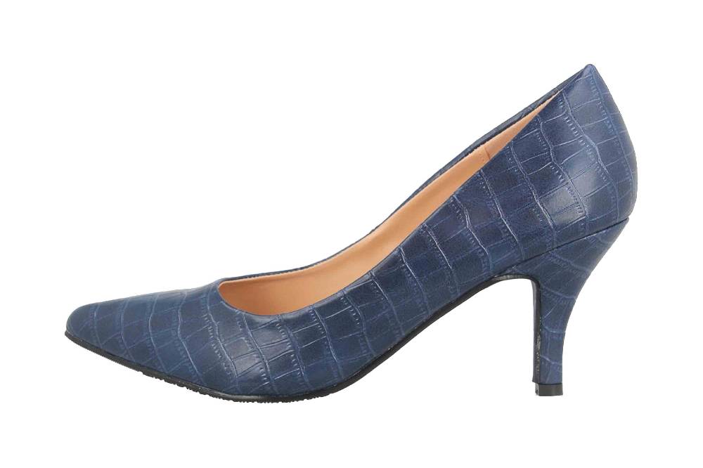 Andres Machado Pumps in Übergrößen Blau AM5534 Coco Marino große Damenschuhe