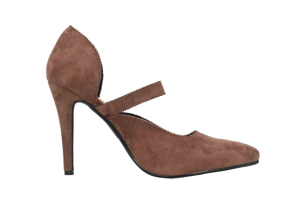 Andres Machado Pumps In Übergrößen Braun AM5533 Ante Taupe Große Damenschuhe