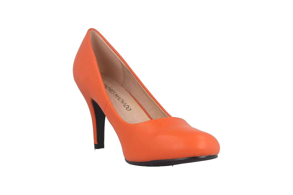 Andres Machado Pumps In Übergrößen Orange AM422 Soft Terracota Große Damenschuhe