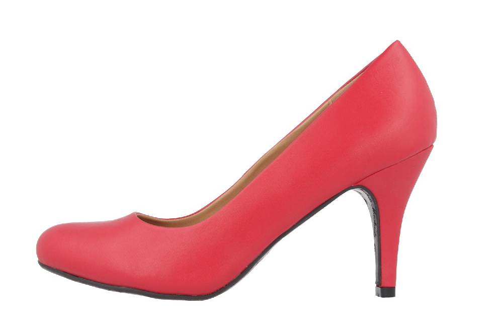 Andres Machado Pumps In Übergrößen Rot AM422 Soft Rojo Große Damenschuhe
