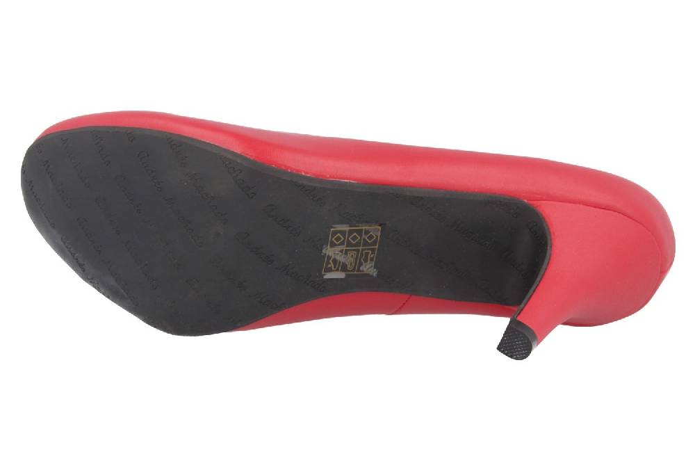 Andres Machado Pumps In Übergrößen Rot AM422 Soft Rojo Große Damenschuhe