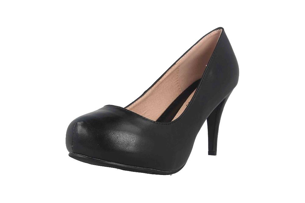 Andres Machado Pumps In Übergrößen Schwarz AM293 Soft Negro Große Damenschuhe