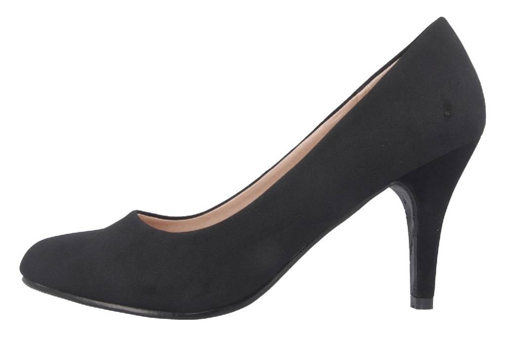 Andres Machado Pumps In Übergrößen Schwarz AM422 Peach Negro Große Damenschuhe
