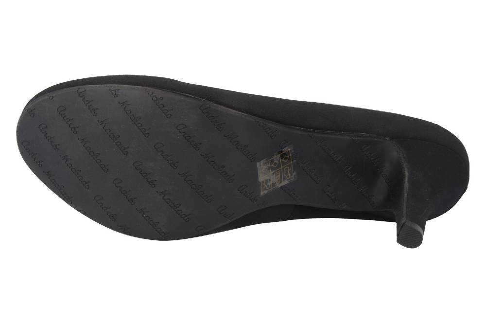 Andres Machado Pumps In Übergrößen Schwarz AM422 Peach Negro Große Damenschuhe
