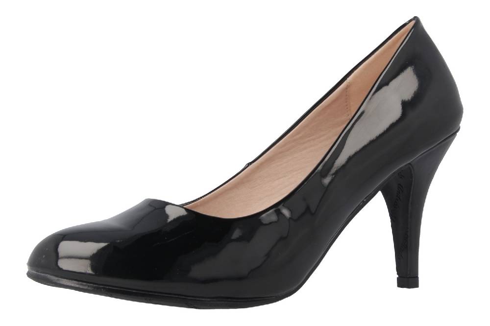 Andres Machado Pumps in Übergrößen Schwarz AM422 Charol Negro große Damenschuhe