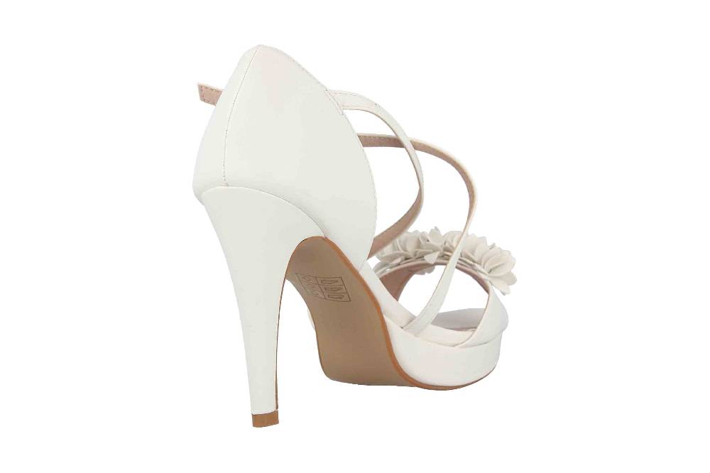 Andres Machado Sandaletten In Übergrößen Weiß AM5335 Soft Blanco Große Damenschuhe