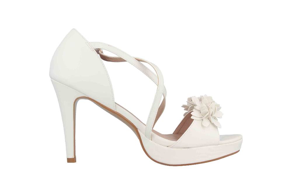 Andres Machado Sandaletten In Übergrößen Weiß AM5335 Soft Blanco Große Damenschuhe