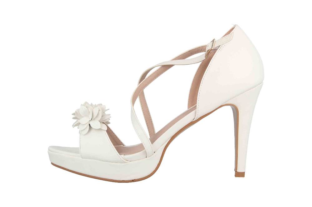 Andres Machado Sandaletten in Übergrößen Weiß AM5335 Soft Blanco große Damenschuhe