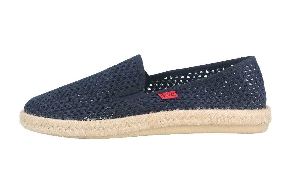 Andres Machado Slipper in Übergrößen Blau AM500 Rejilla Marino/ Damen große Damenschuhe